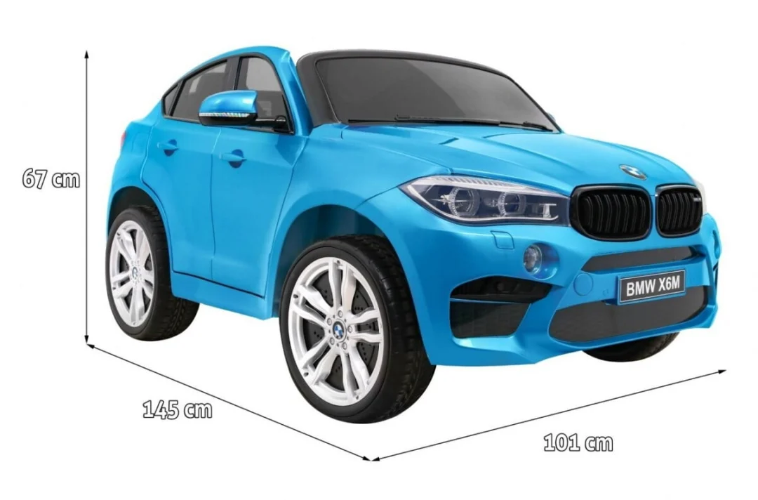 Bmw X6m Dvosjed Plavi Lakirani Auto Na Akumulator 1.jpg