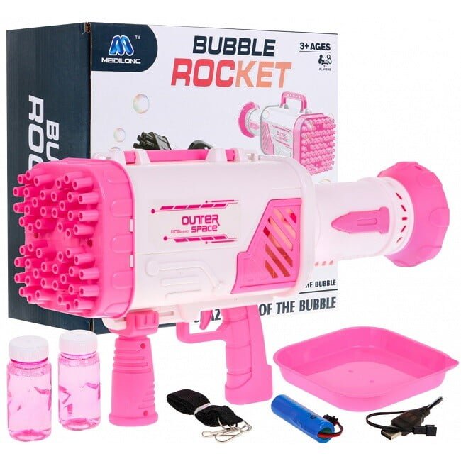 Djecji Pistolj Za Balone Bubble Rocket Pink.jpg