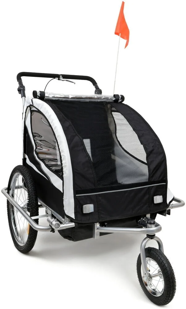 Prikolica Za Bicikl Za Djecu Jogger Black 5.jpg