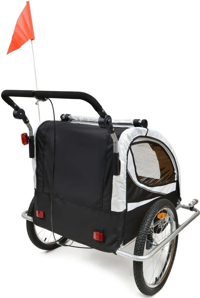 Prikolica Za Bicikl Za Djecu Jogger Black 7.jpg