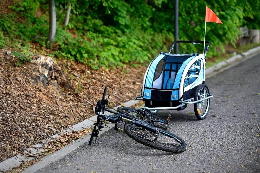 Prikolica Za Bicikl Za Djecu Jogger Blue 2.jpg