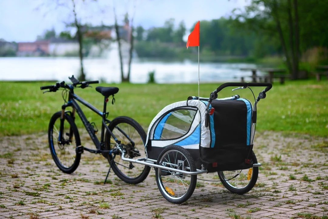 Prikolica Za Bicikl Za Djecu Jogger Blue 4.jpg