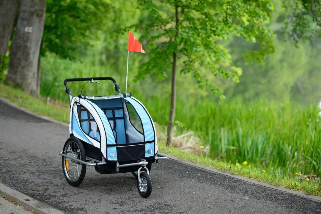 Prikolica Za Bicikl Za Djecu Jogger Blue 5.jpg