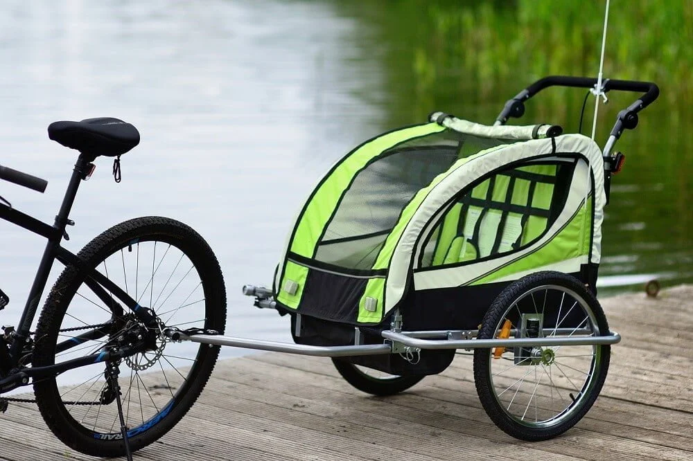 Prikolica Za Bicikl Za Djecu Jogger Green 3.jpg