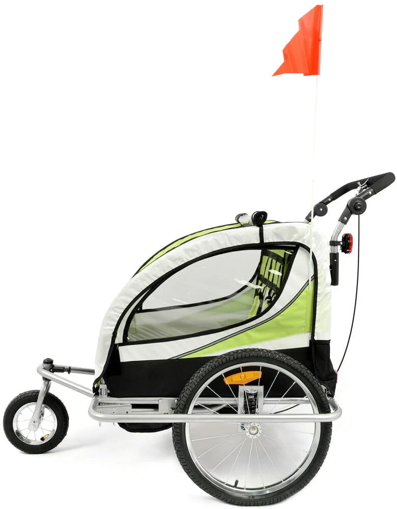 Prikolica Za Bicikl Za Djecu Jogger Green 5.jpg