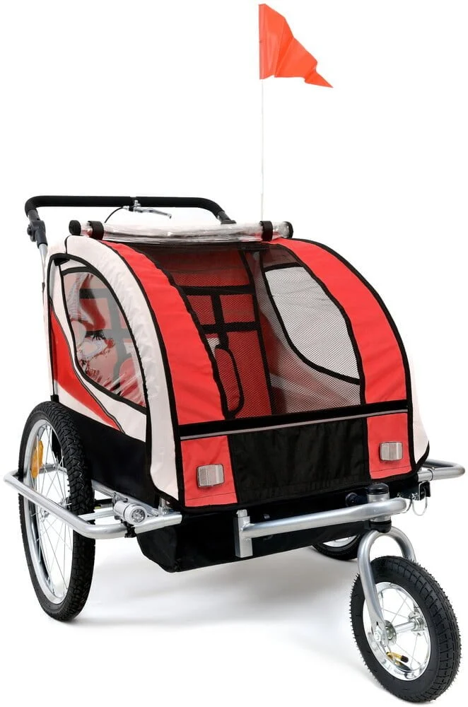 Prikolica Za Bicikl Za Djecu Jogger Red 6.jpg