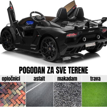 Lamborghini Aventador Drifter 24v Midnight Black Licencirani Auto Na Akumulator 12