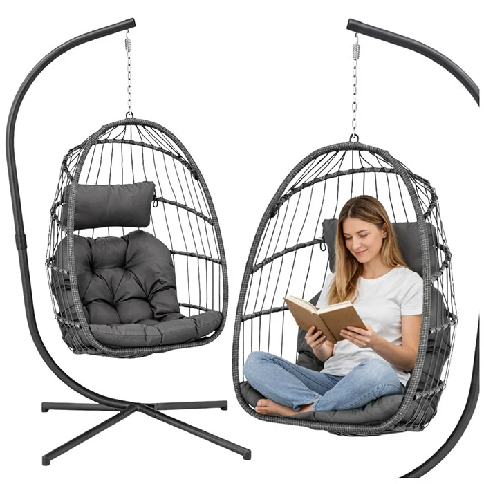 Viseća Fotelja Cocoon Udobno Siva