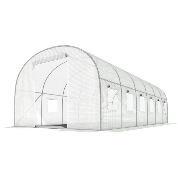 Vrtni Plastenik 3x6m (18m2) Bijeli