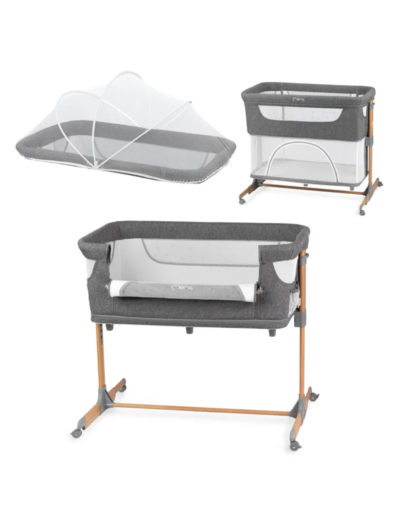 Momi Smart Bed 4u1 Krevetić Grey 10