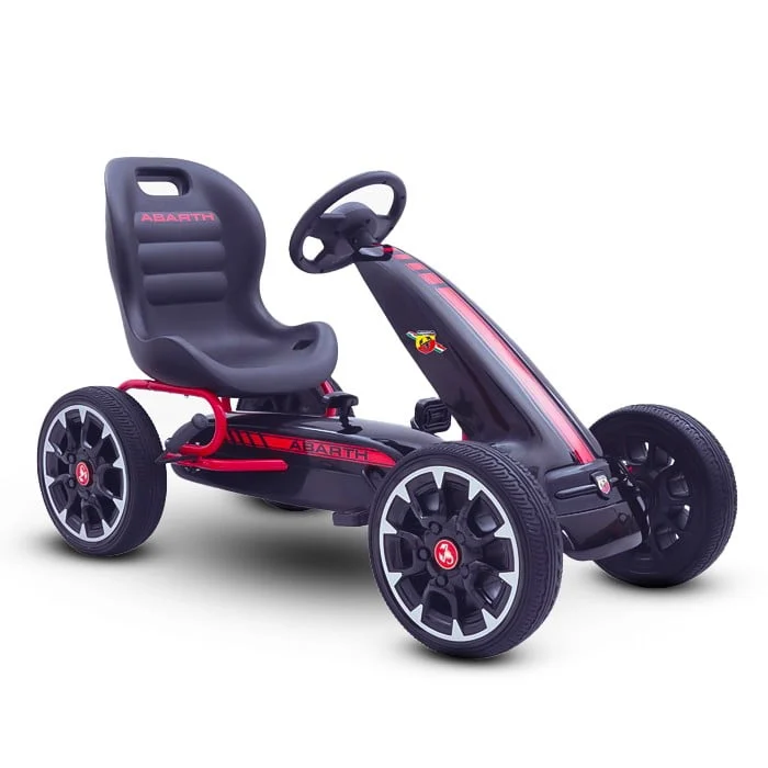 Licencirani Go Kart Na Pedale Abarth Crni