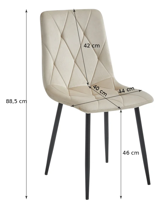 Stolica Libra Plava Aksamit 4