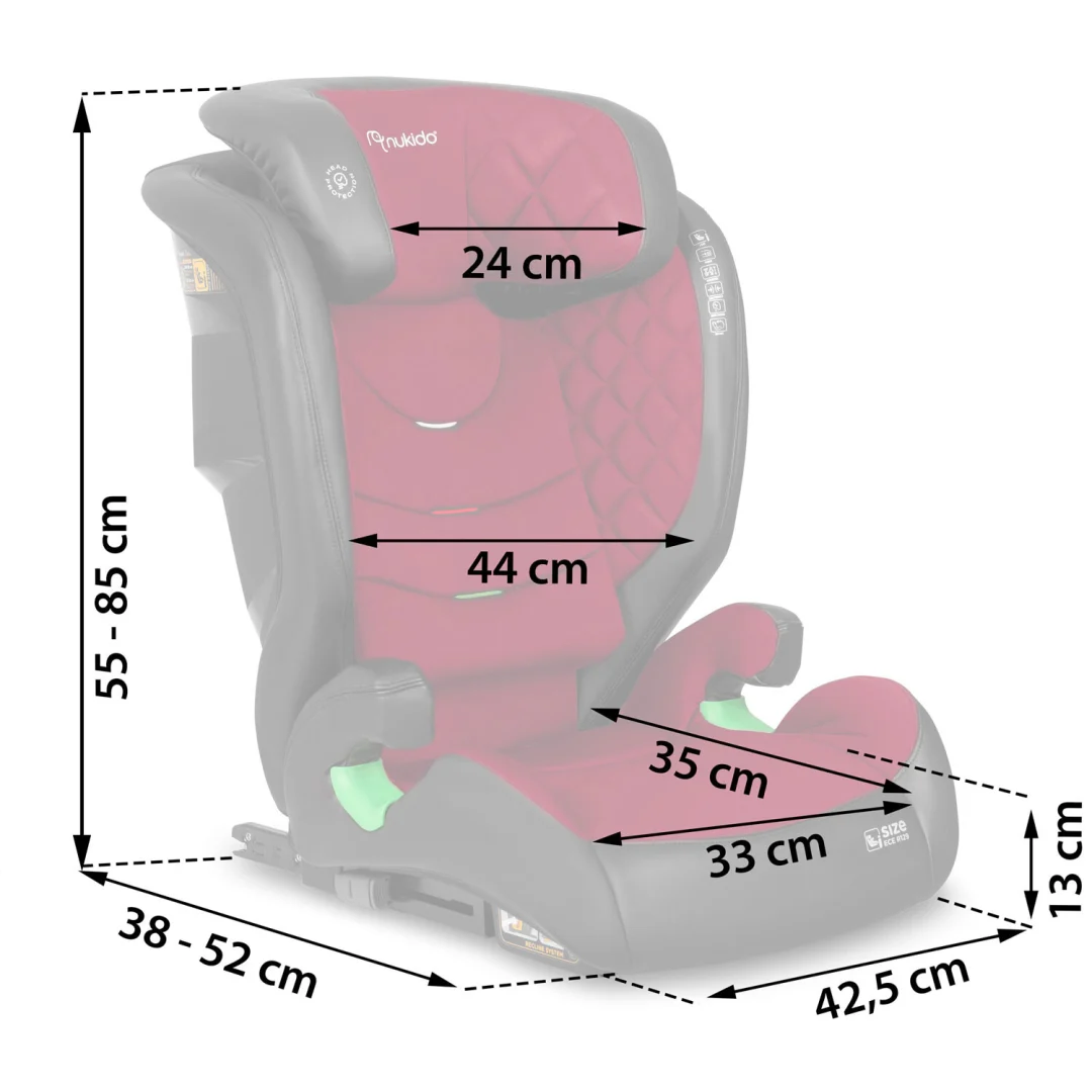 Dječja Autosjedalica Nukido Louis Velvet Isofix 7