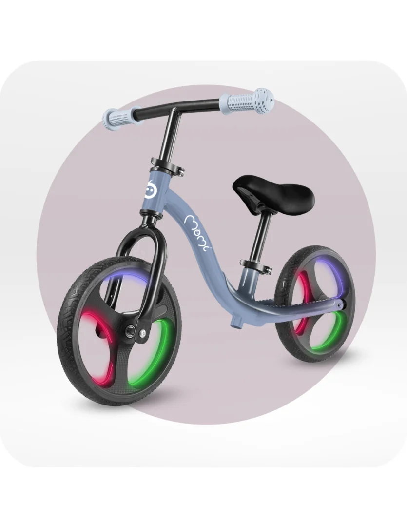 Dječji Bicikl Guralica Momi Isoka Led Blue 5