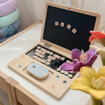 Dječji Drveni Interaktivni Laptop Woosus 8