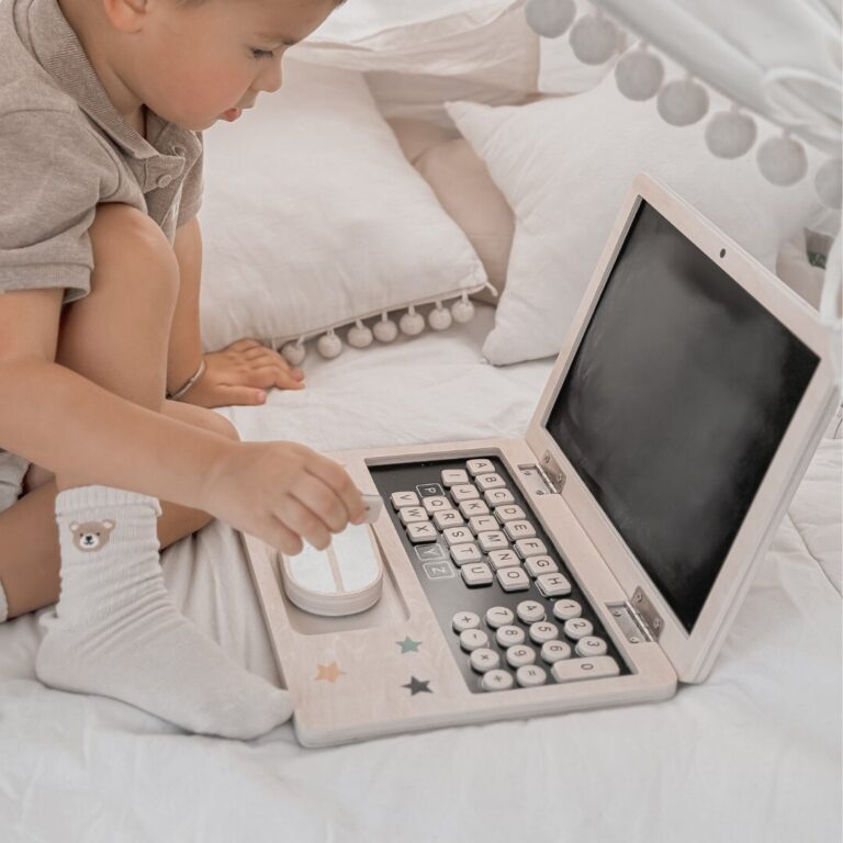 Dječji Drveni Interaktivni Laptop Woosus 9