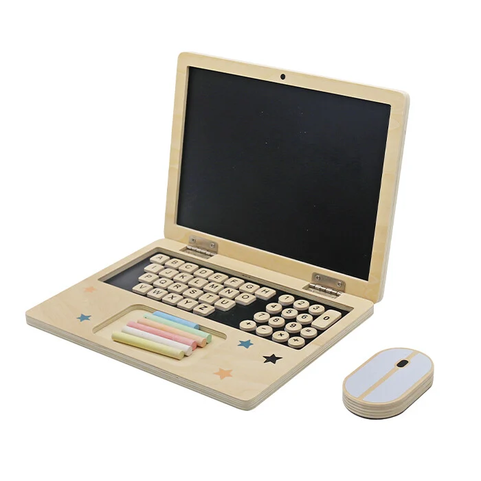 Dječji Drveni Interaktivni Laptop Woosus