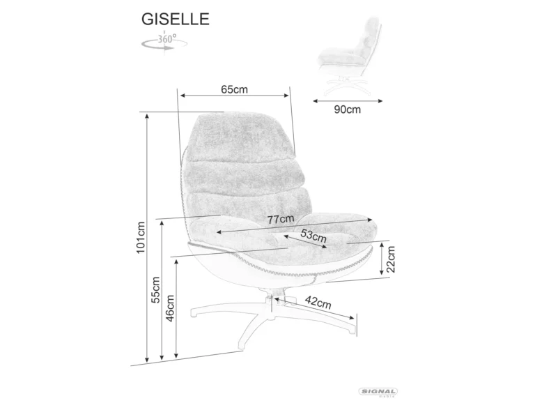 Fotelja Giselle Rose Beige 3