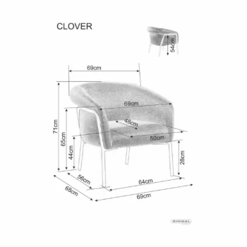 Fotelja Clover Brego 5