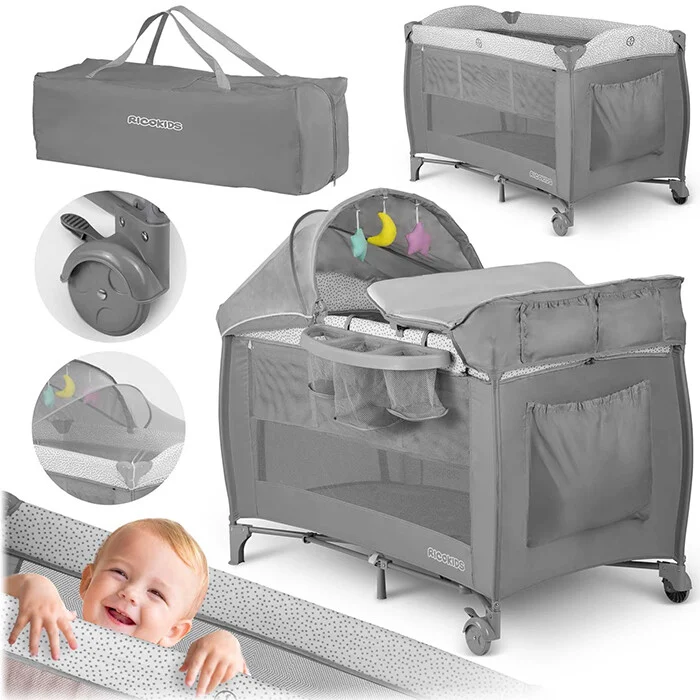 Putni Krevetić Ricokids Grey