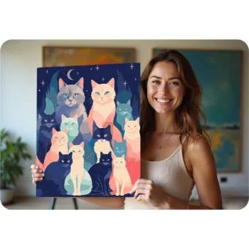 Slika Za Slikanje 40x50cm Cats 4