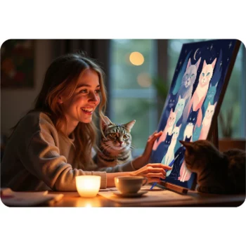 Slika Za Slikanje 40x50cm Cats 6