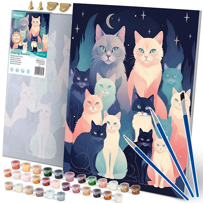 Slika Za Slikanje 40x50cm Cats