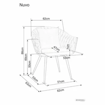 Stolica Nuvo Velvet Cosmic 5