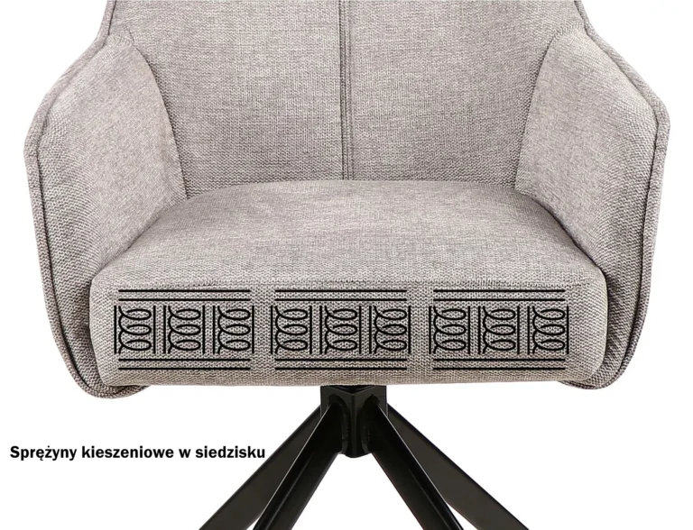 Stolica Notti Brego Grey 2