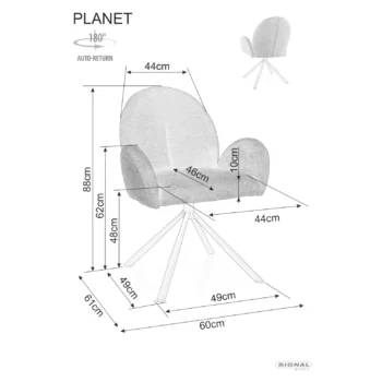 Stolica Planet Raven Cloud 2