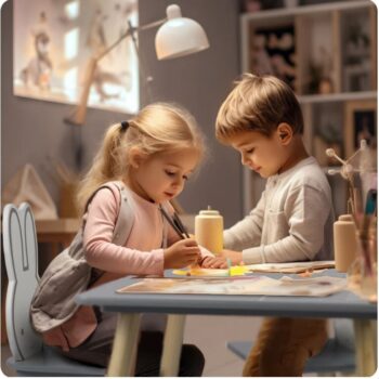 Dječji Set Stol I Stolica Miffy Grey 5