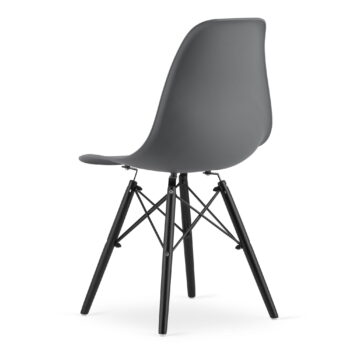 Stolica Oslo Grey On Black 5