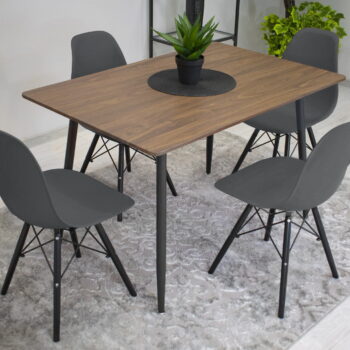 Stolica Oslo Grey On Black 6