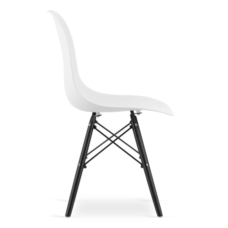 Stolica Oslo White On Black 3