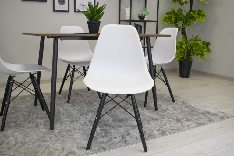 Stolica Oslo White On Black 6