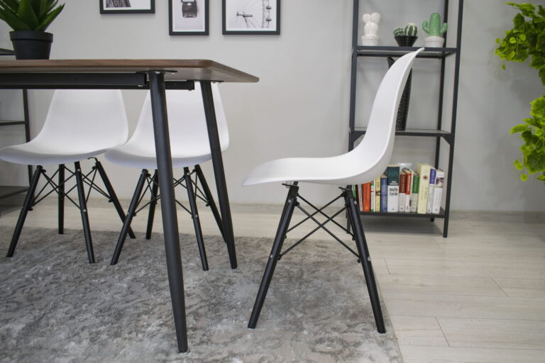 Stolica Oslo White On Black 7