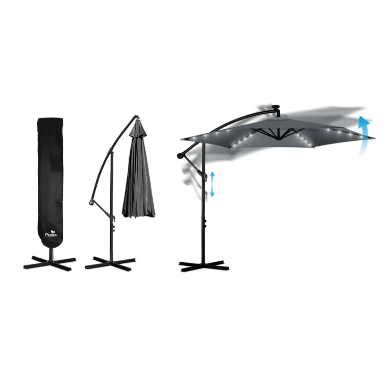 Vrtni Suncobran S Rasvjetom 350cm Plonos 7
