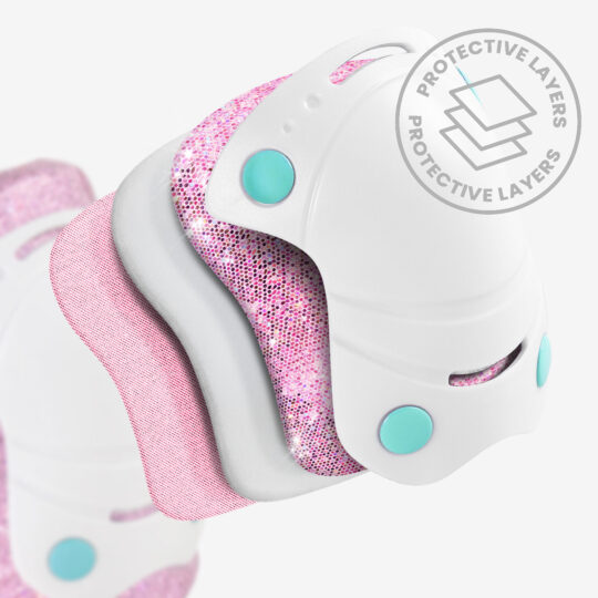 Cariboo štitnici Za Laktove I Koljena Glitter Pink (veličina S) 5