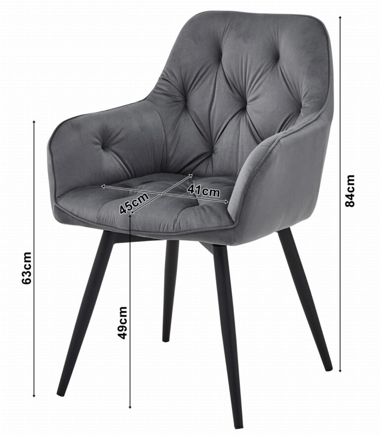 Stolica Jork 360 Dark Grey 3