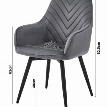 Stolica Nana 360 Dark Grey 3