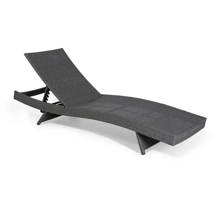 Vrtna Ležaljka Wave Dark Grey