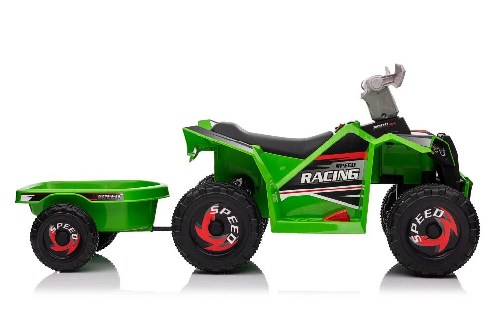 Quad Na Akumulator S Prikolicom Rappido Green 1
