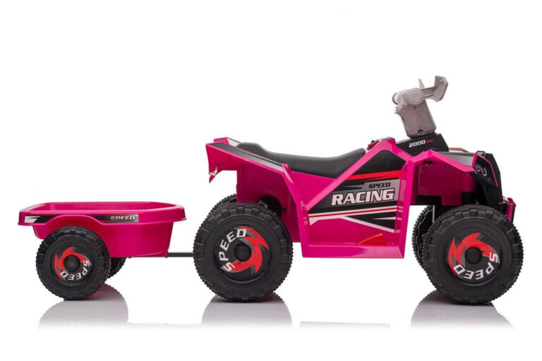 Quad Na Akumulator S Prikolicom Rappido Pink 1