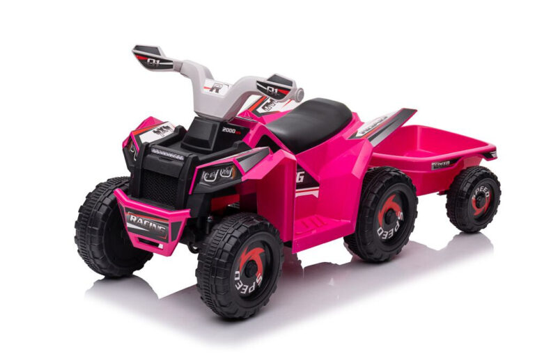 Quad Na Akumulator S Prikolicom Rappido Pink 2