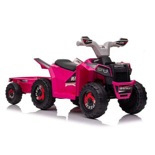 Quad Na Akumulator S Prikolicom Rappido Pink