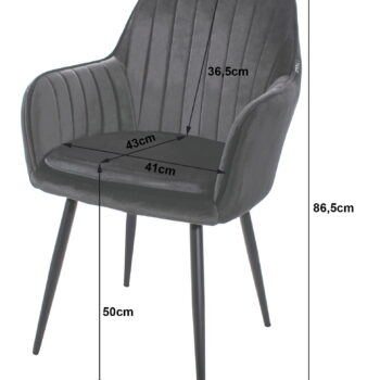 Stolica Lugo Velvet Beige 4