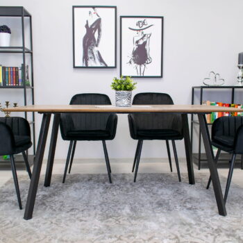 Stolica Lugo Velvet Dark 9
