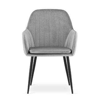 Stolica Lugo Velvet Grey 1