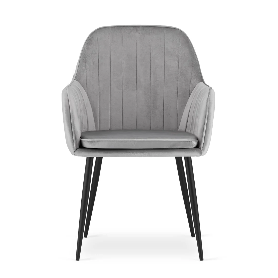Stolica Lugo Velvet Grey 1