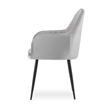 Stolica Lugo Velvet Grey 2